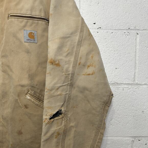 Vintage Carhartt Blanket-Lined Detroit Jacket “Brown” J01 - Picture 8 of 15